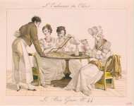 Gatine Georges-Jacques In a Cafe  - Hermitage